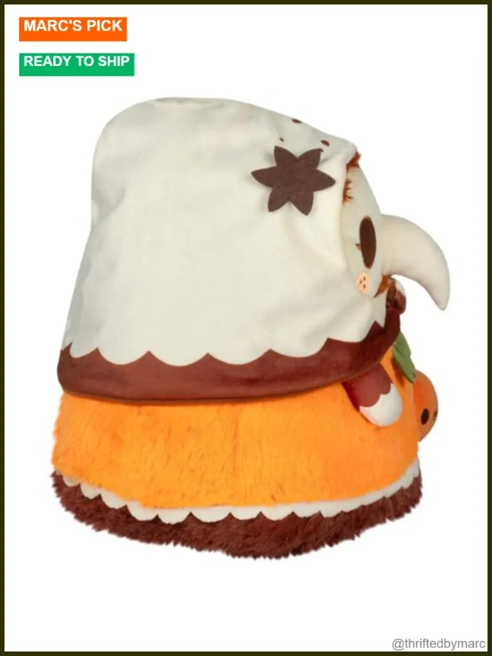 Squishable Mini Pumpkin Spice Plague Nurse Plush - Soft Halloween Stuffed